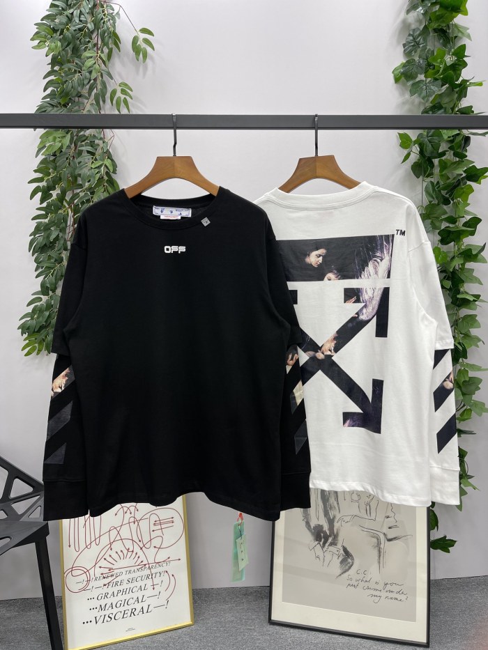 1:1 quality version Karawa False Two Piece Long Sleeve T-Shirt 2 colors