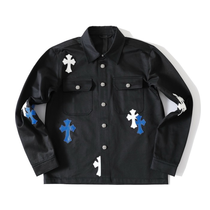 1:1 quality version Patchwork Cross-Patch Denim shirt