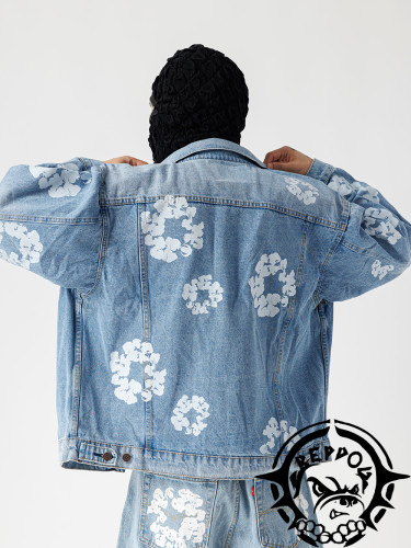 [50% Off]1:1 quality version High Street Kapok Denim Jacket 2 Colors 22513754