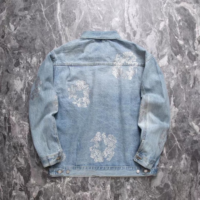 [buy more save more] 1:1 quality version artificial diamond cottonwood denim jacket 24631038