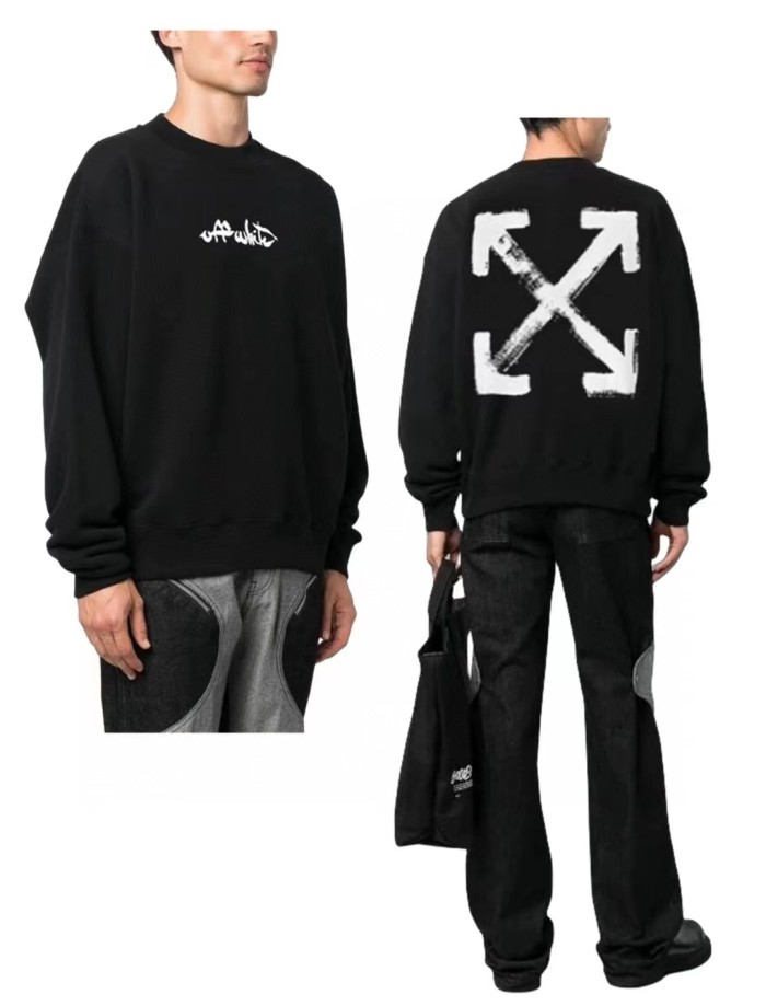 [buy more save more]1:1 quality version Brushstroke Double Arrow Print Sweatshirt 24630953