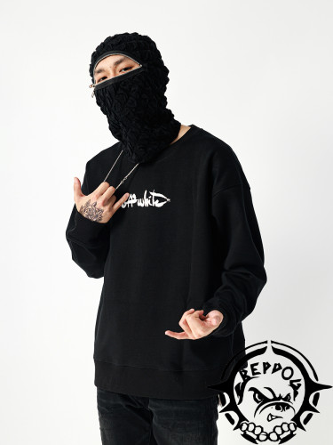 [buy more save more]1:1 quality version Brushstroke Double Arrow Print Sweatshirt