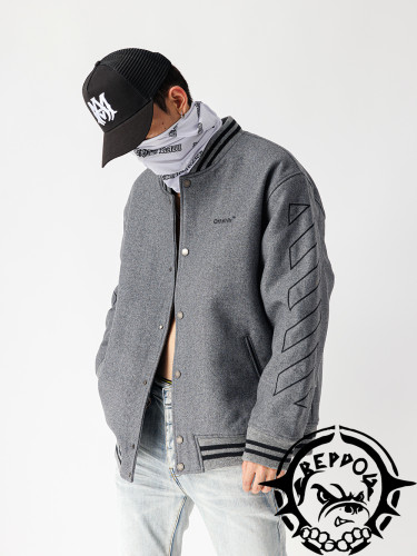 [Buy More Save More ] 1:1 quality version Sleeve Blank stripe wool Jacket 2 Colors
