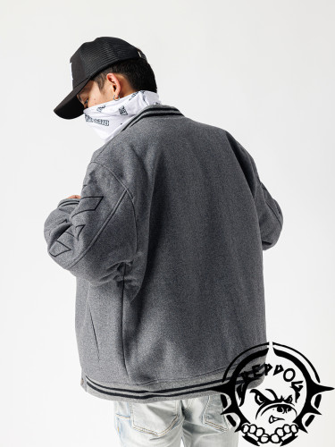 [Buy More Save More ] 1:1 quality version Sleeve Blank stripe wool Jacket 2 Colors