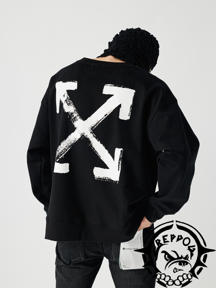 [buy more save more]1:1 quality version Brushstroke Double Arrow Print Sweatshirt 24630953