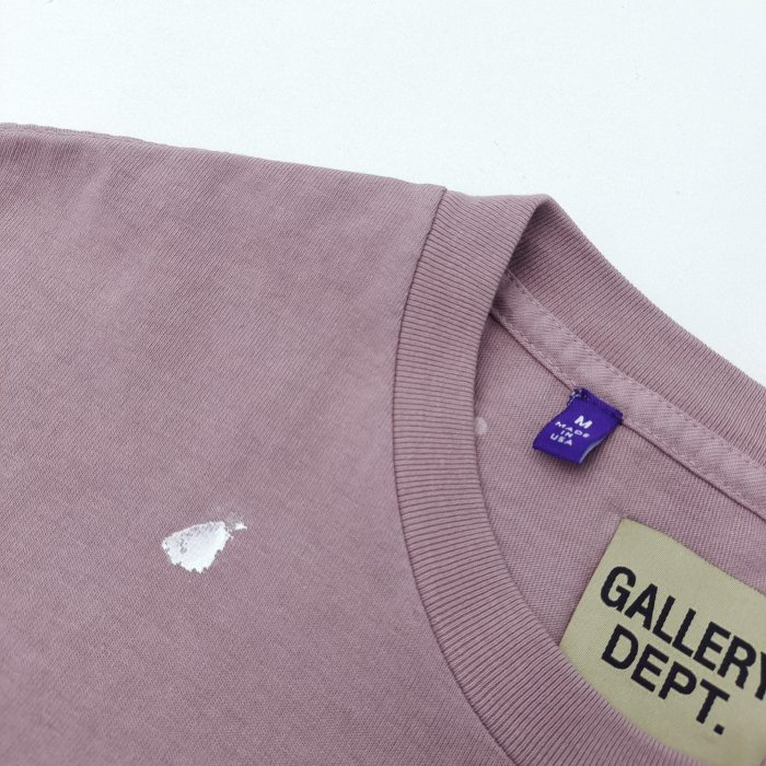 1:1 quality version PIrregular Paint Letter Print tee