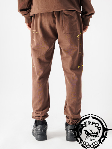 Young Thug Sp5der-Pink number brown pants