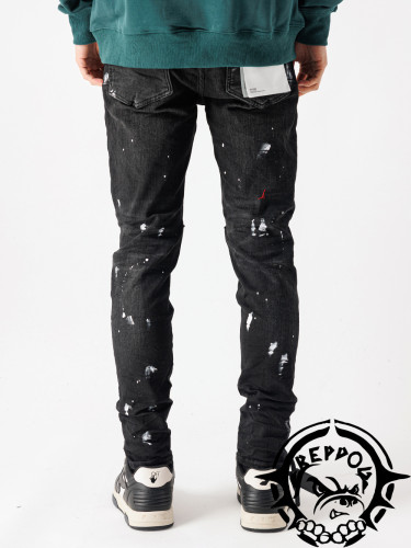 [buy more save more] 1:1 quality version White Oil Graffiti Jeans