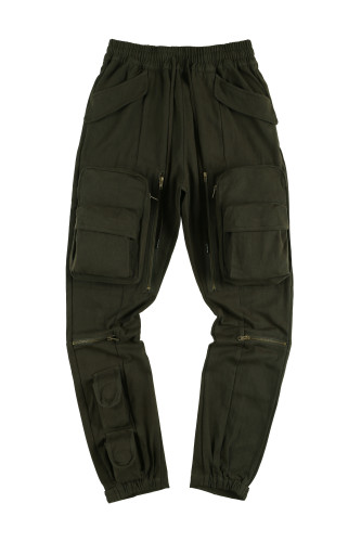 Pocket Zipper Loose Pants