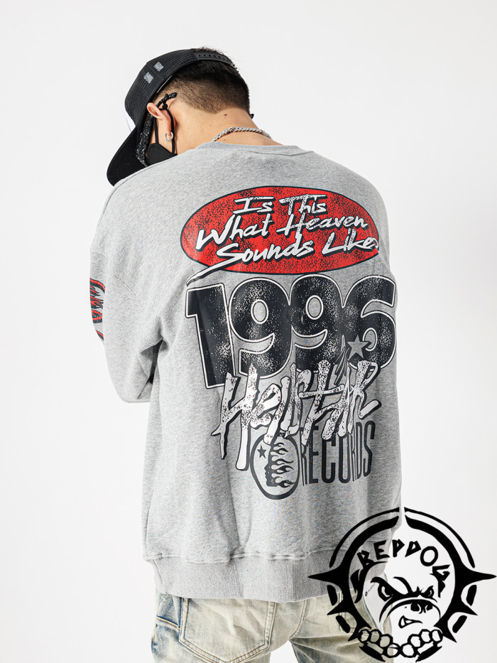 1:1 quality version screaming man big print sweatshirt