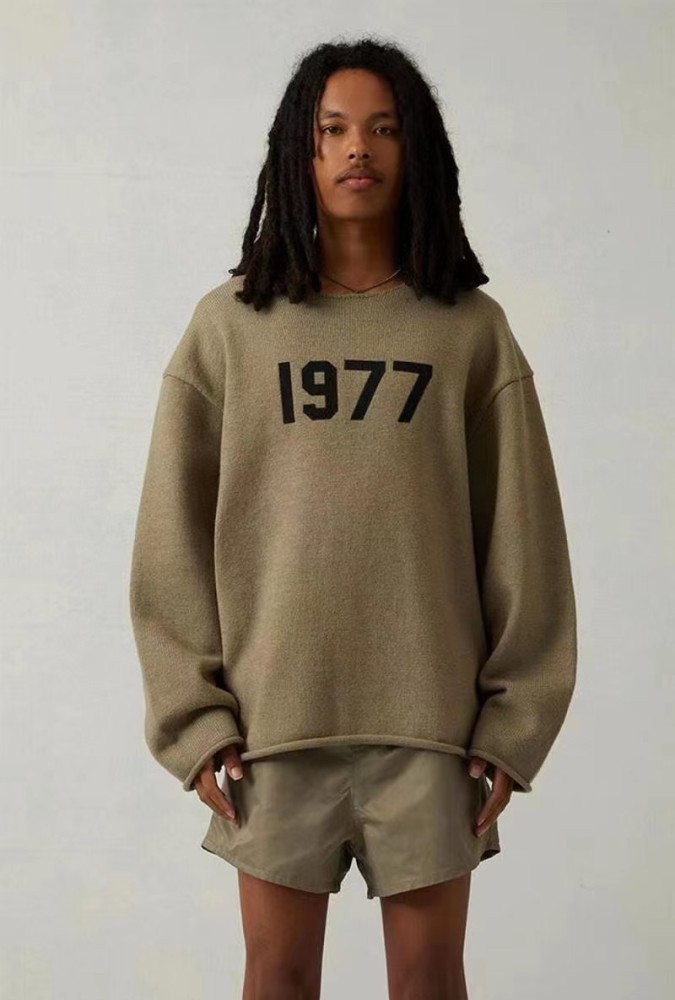 1:1 quality version Pullover Appliquéd Rolled Sweater 3 colors