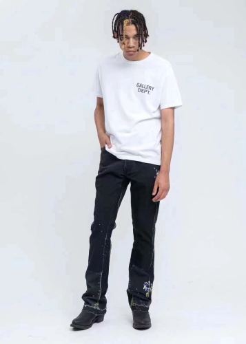 1:1 quality version Embroidered jeans with leg pockets