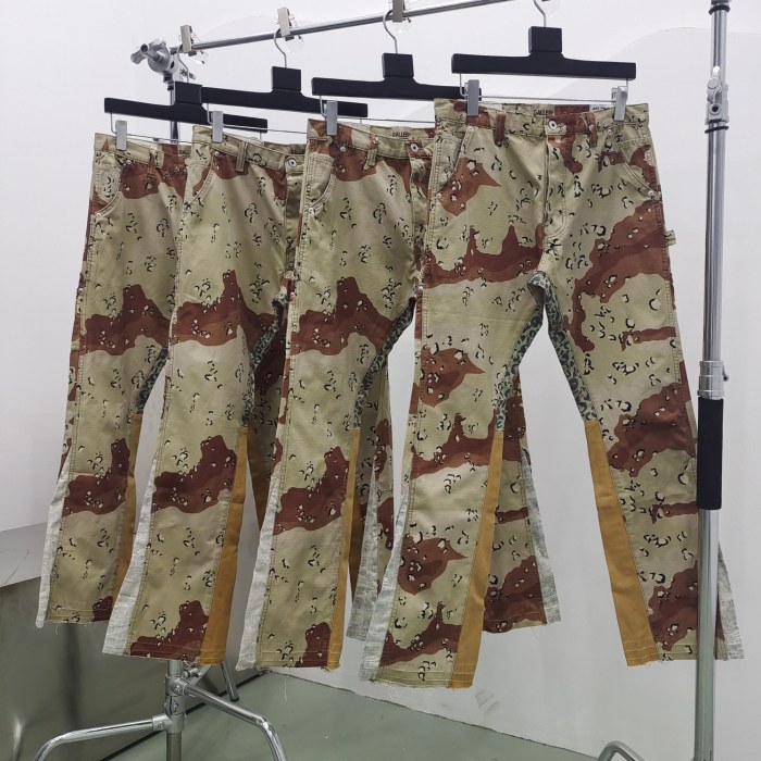 1:1 quality version Round Mesh Camouflage Print Pants