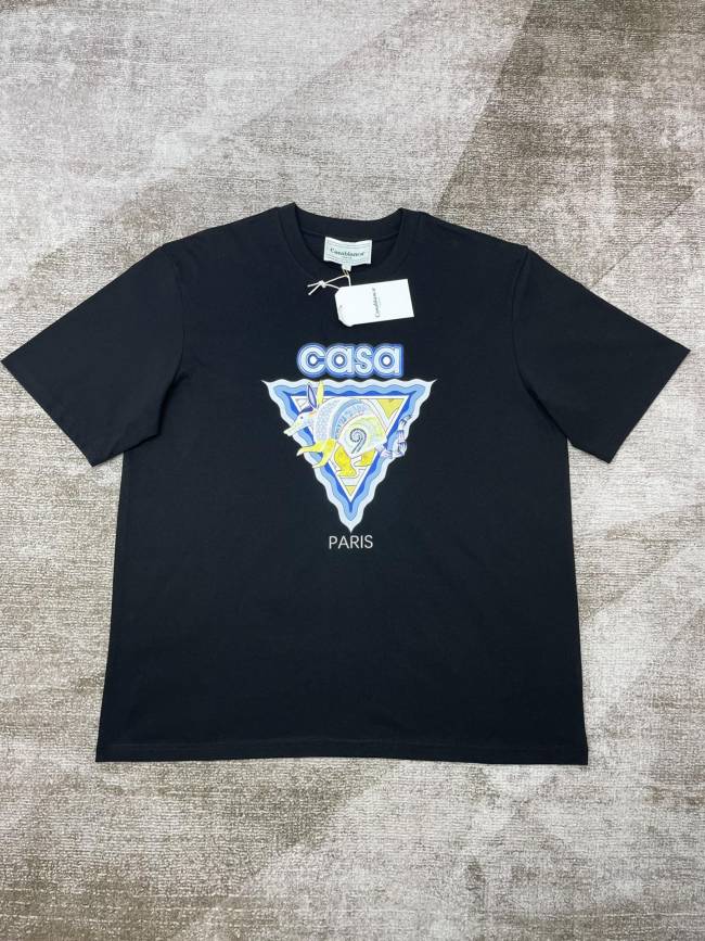 1:1 quality version Prancing Pony Short Sleeve teeTriangle Crocodile Print tee 2 colors