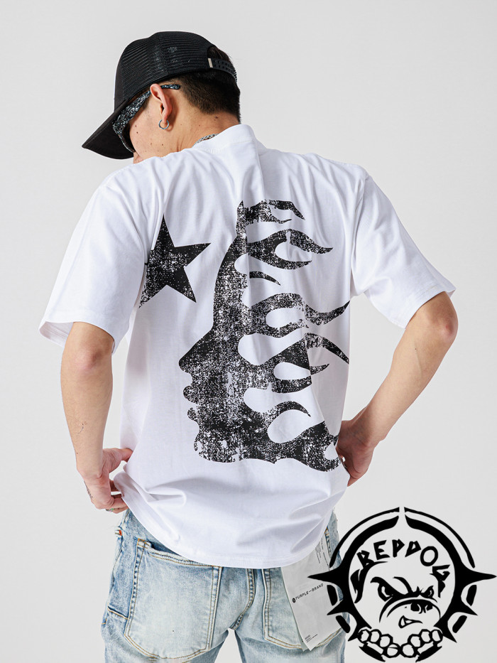 [buy more save more]1:1 quality version I love LA slogan print short sleeve tee