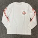 1:1 quality version Circle Red Cross Sanskrit Long Sleeve Tee 2 Colors