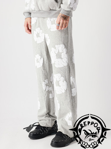 High Street Foam Kapok Print Hoodie& Sweatpants Set 2 colors