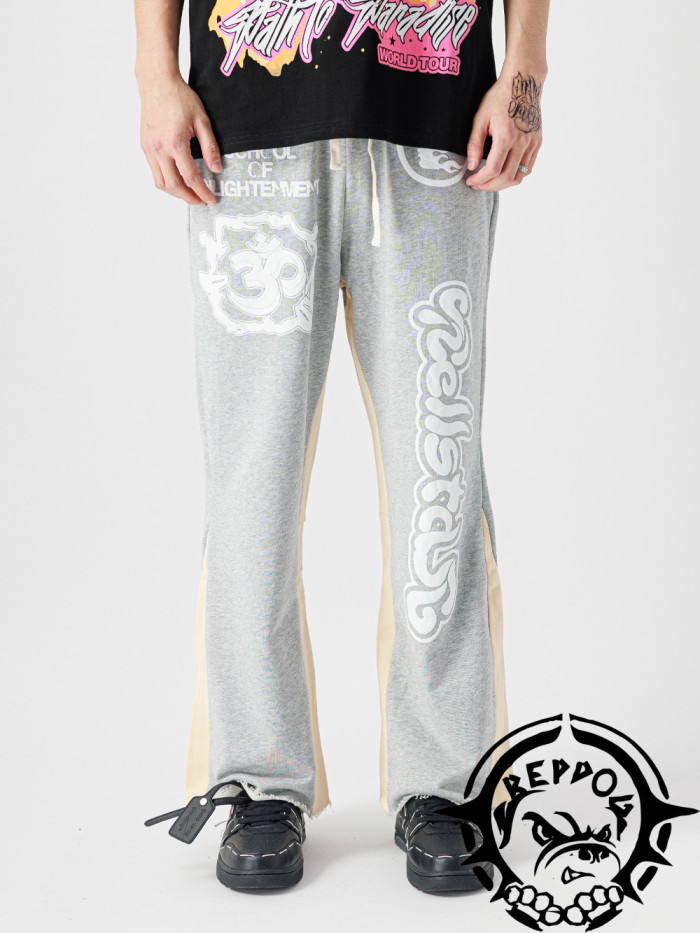 [50% Off]1:1 quality version Half Face Logo Duplex Sweatpants 22714129