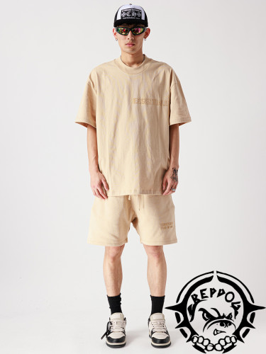 1:1 quality version Hiphop loose casual round neck printed tee 6 colors