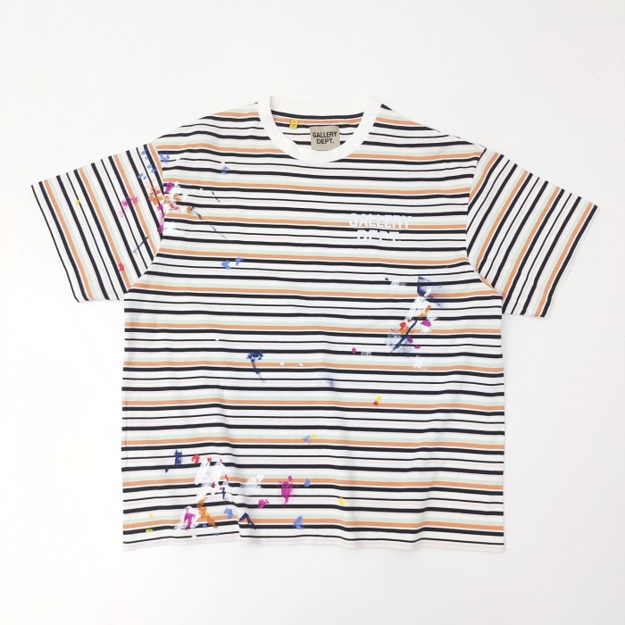 [Big & Tall for weights up to 260 lbs]1:1 quality version Color Stripe Ink Splash tee