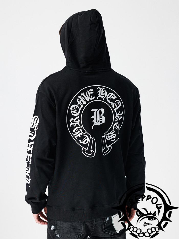 [Buy More Save More]High Street Sanskrit Cross Print Hoodie 2 colors