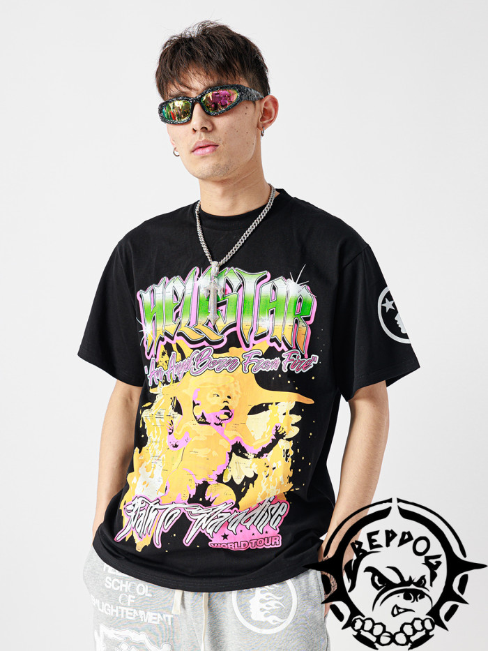 [buy more save more]1:1 quality version Fire Kids World Tour printed  tee