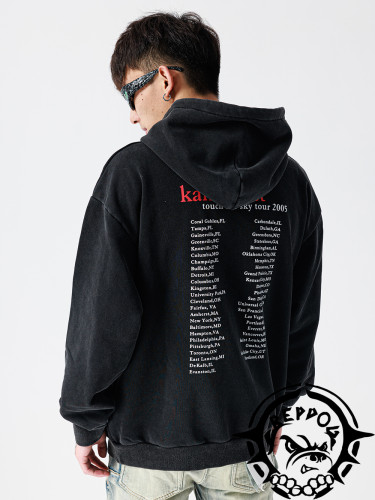 Runaway Bear Print Hoodie