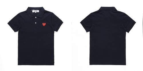   Classic embroidered red heart polo shirt 4 colors