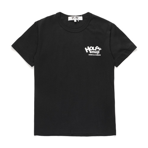  Black Heart Vertical Row at Back Tee