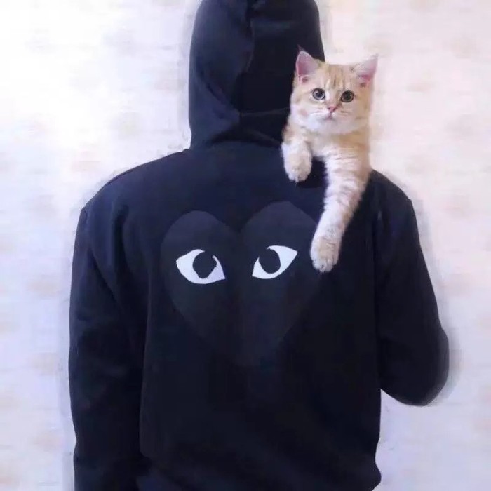 [buy more save more]  Big black logo hoodie