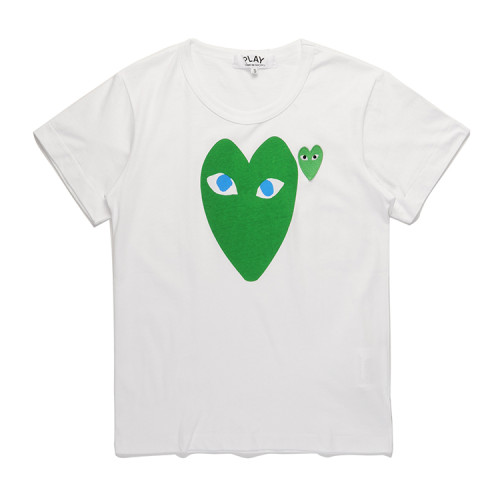   Green Heart Eye Embroidery Tee 2 Styles