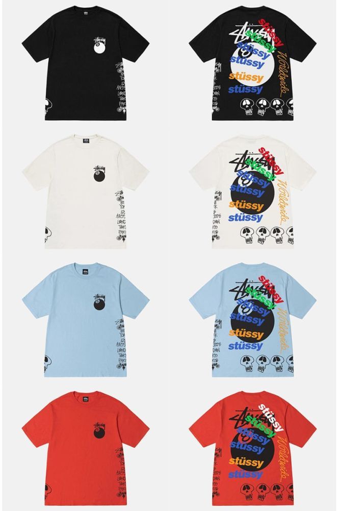Simple and Playful Basic Printed T-shirt 11 Styles