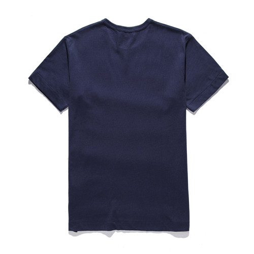   Treasure Blue Triple Heart Print T-shirt