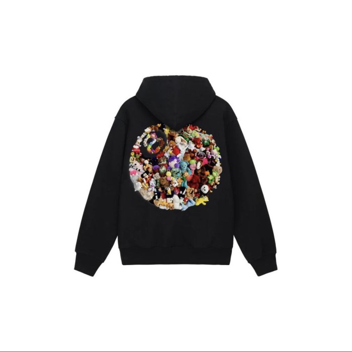 [50% Off]1:1 quality version Dolls 8 Ball Monogrammed Hoodie black grey 22968645
