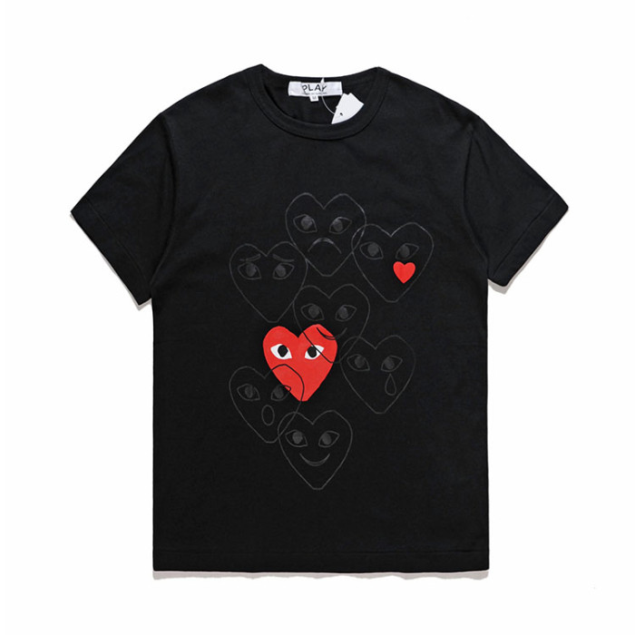 [50% Off]1:1 quality version Love emoticon printed tee 4 colors 23116082