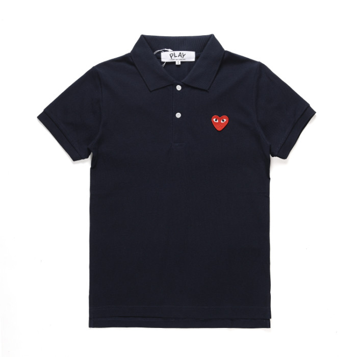   Classic embroidered red heart polo shirt 4 colors