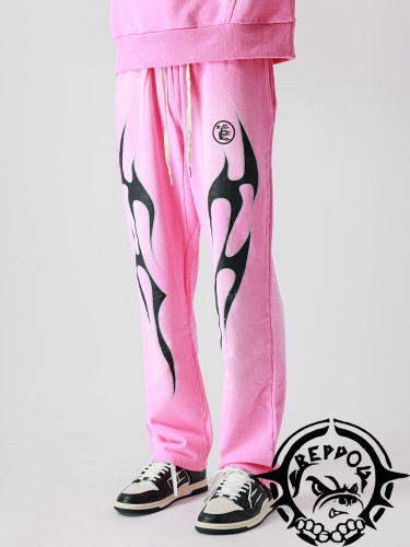 Leggings Black Alien Print Casual