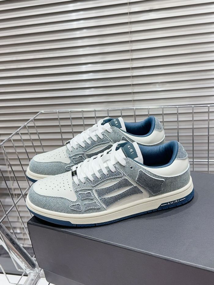 1:1 quality version Denim Patterned Bone Shoes