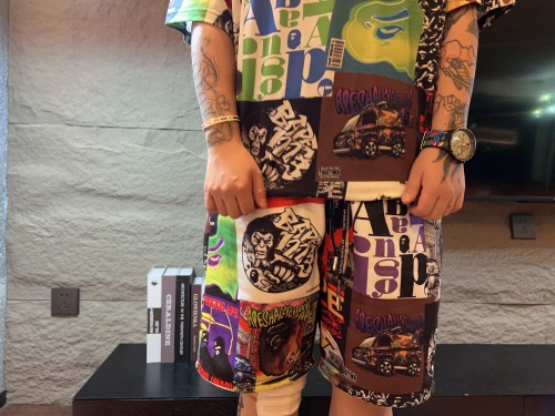 Printed Multi-Pattern Shorts