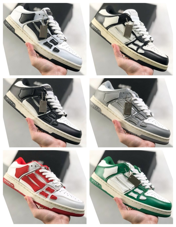Low-top sneakers with cowhide uppers 6 colors