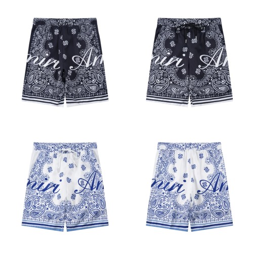 Classic Floral Colorblock Couple's Printed Shorts 2 colors