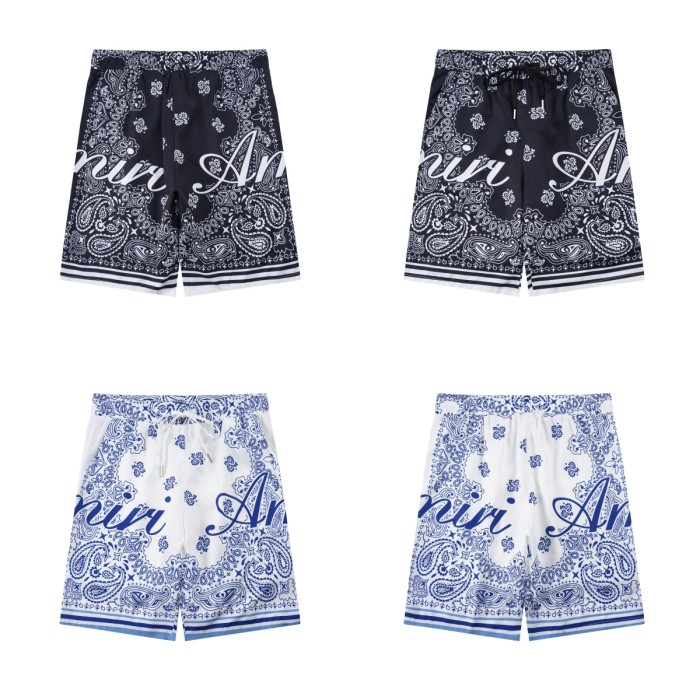 [50% Off]Classic Floral Colorblock Couple's Printed Shorts 2 colors 25049519