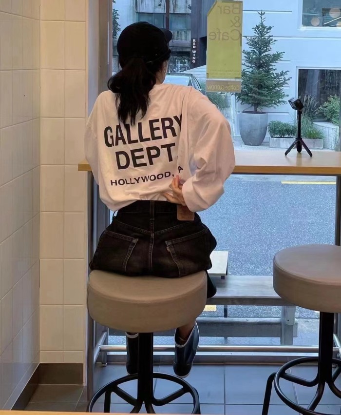 [Big & Tall for weights up to 260 lbs]1:1 quality version Simple Letter Print Long Sleeve