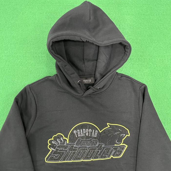 Yellow Tiger Embroidered Sweatshirt Hoodie