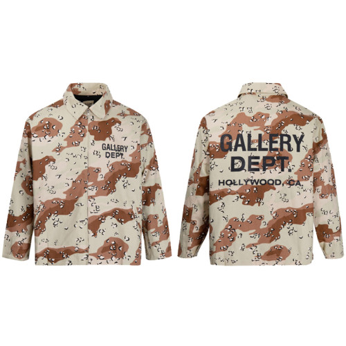 Square neck camouflage jacket
