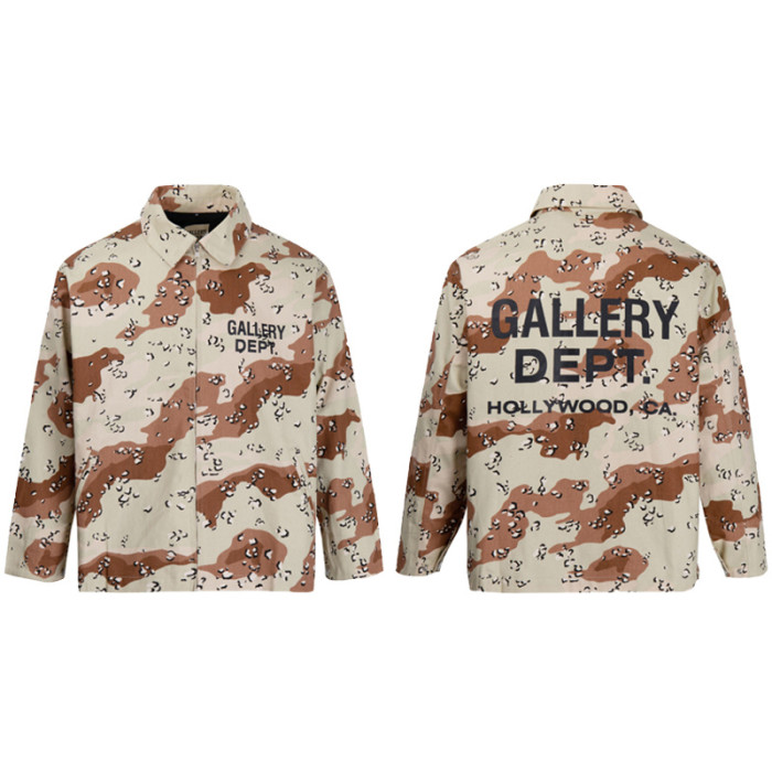 Square neck camouflage jacket