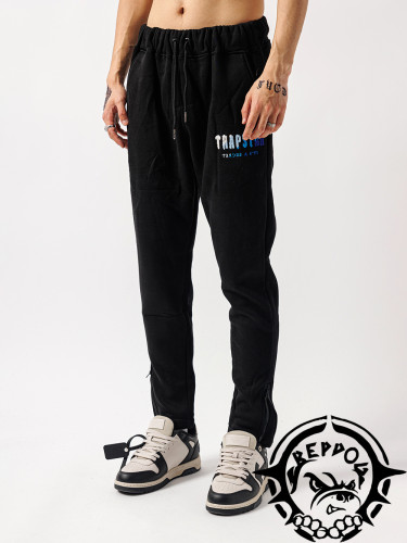 Blue And White Towel Embroidered Pants 2 colors