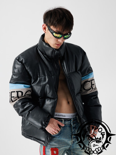 [Buy More Save More]1:1 quality version Leather upper towel embroidered down jacket
