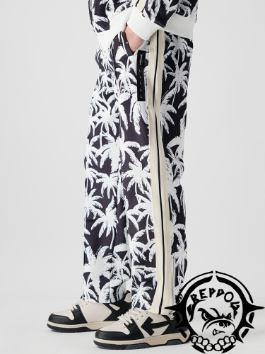 1:1 quality version Black And White Coconut Grove Print Pants