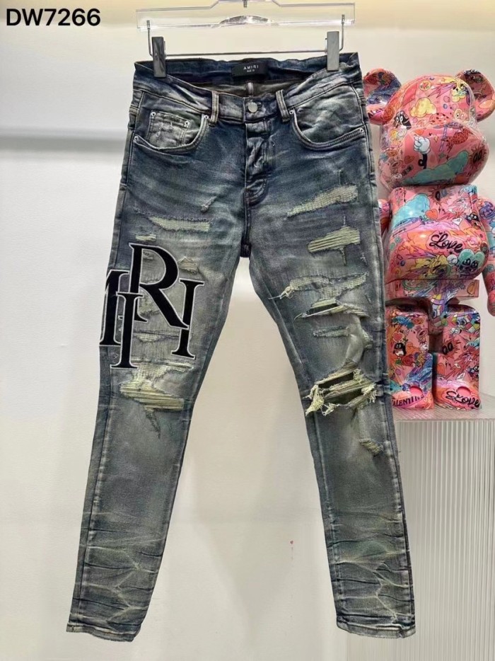 1:1 quality version Patch Logo Jeans